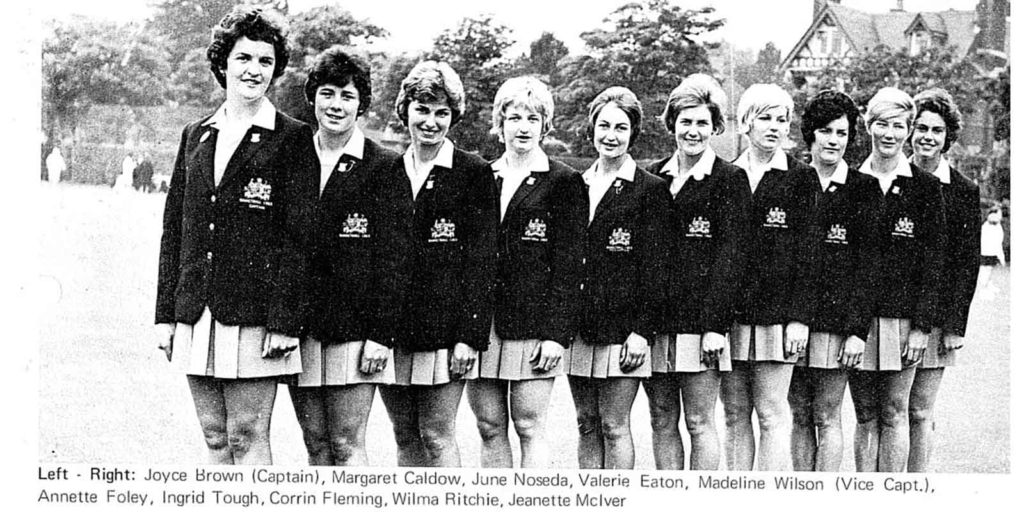 Australia team at the 1963 World Netball Cup in Eastbourne
